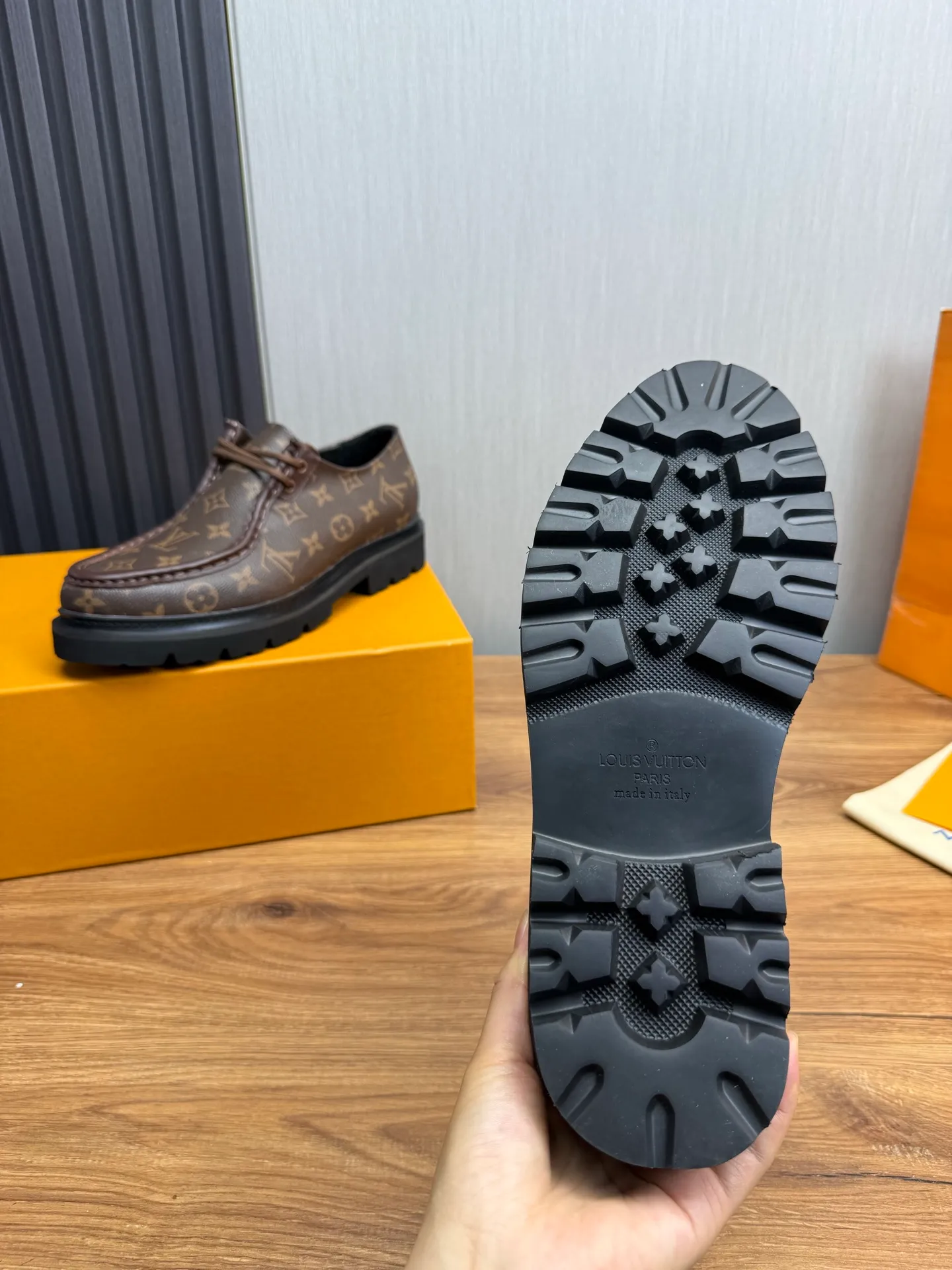 Factory 680💰 LV. Men's business casual leather shoes, all made of imported original brand leather, just to create a more comfortable wearing experience, original non-slip and wear-resistant outsole ✔️16-45 (38.45 non-returnable)